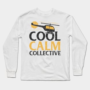 Cool calm collective - helicopter pilot Long Sleeve T-Shirt